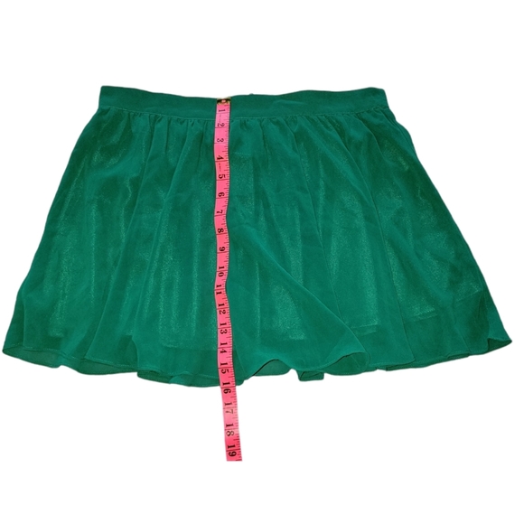 Green Chiffon Mini Skirt From Forever 21 - Picture 6 of 7
